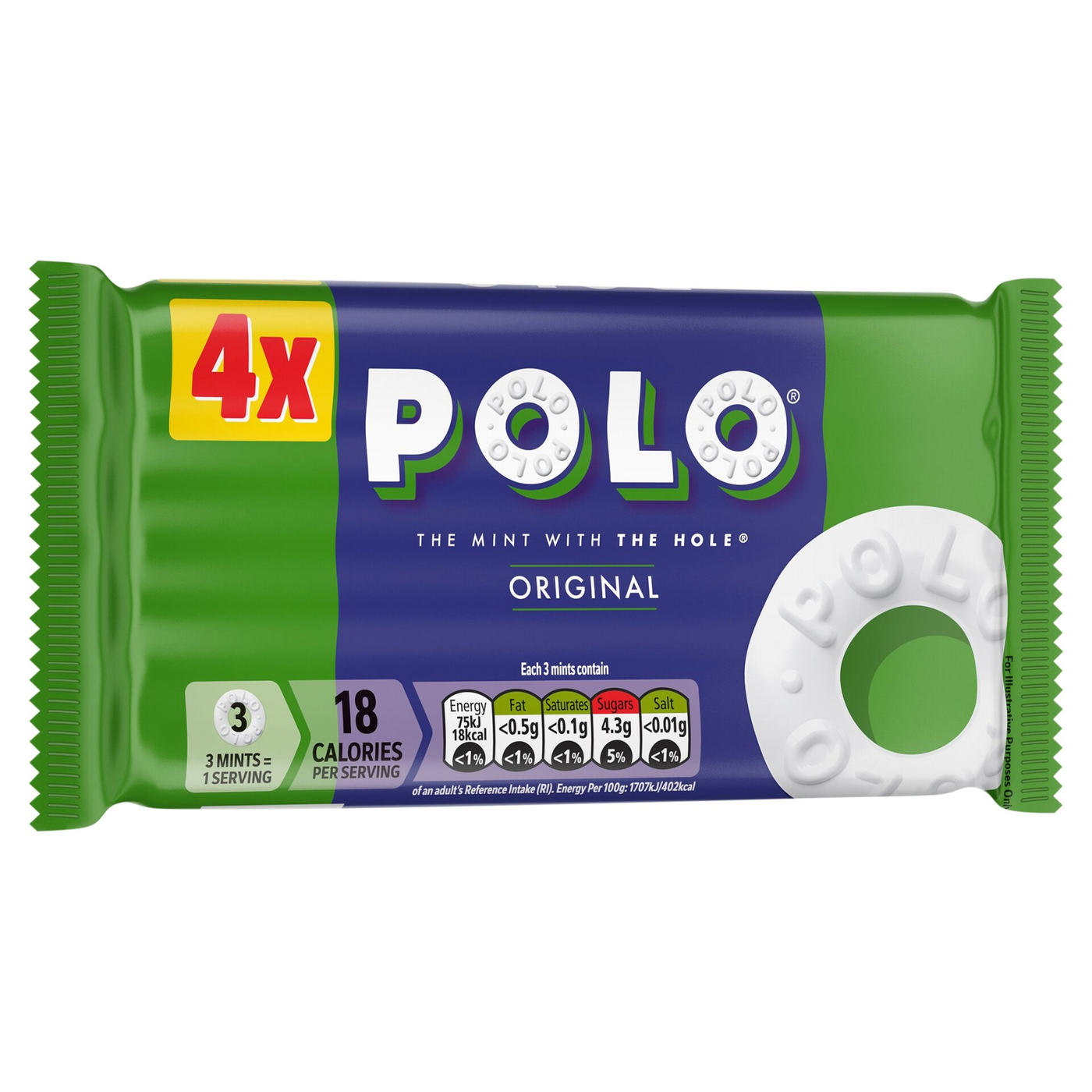 Polo Original Mint Tube Multipack 34g 4 Pack