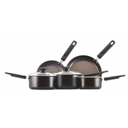 Cookware Set with Spoons 5 Pans & 5 Utensils Prestige 10Piece Non-Stick