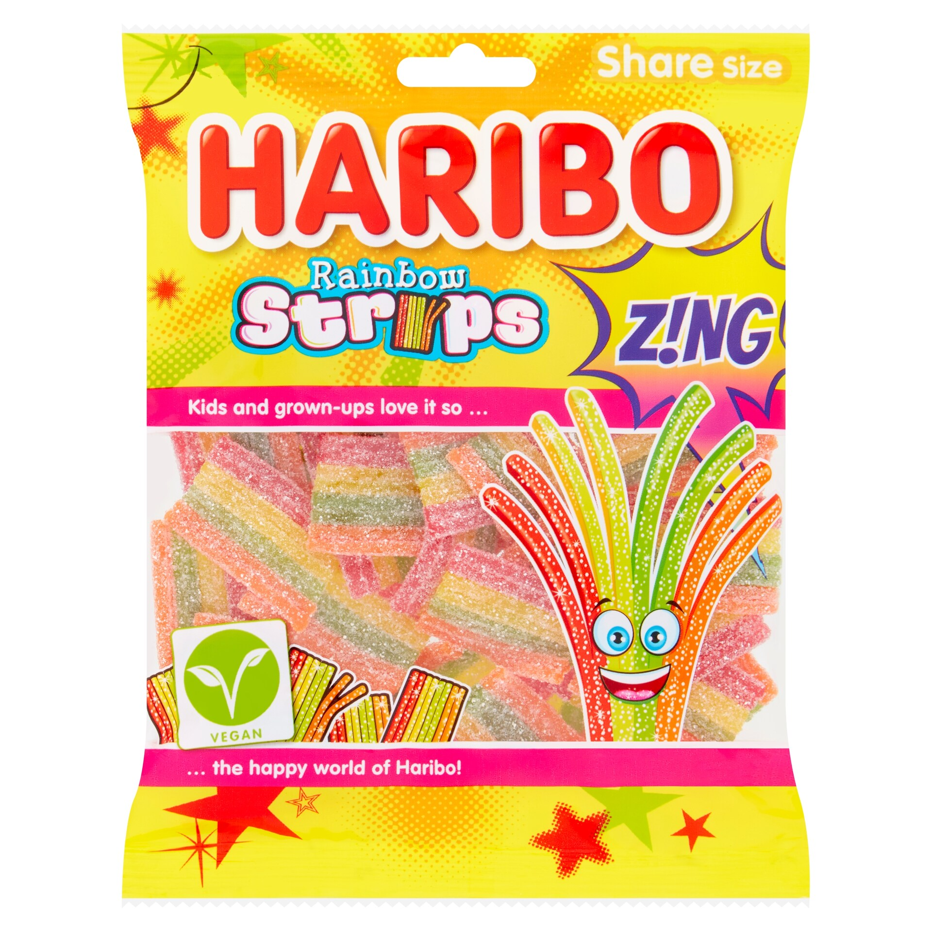 Haribo Rainbow Strips 130G