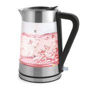 Salter 2200w Electric Glass Kettle 1.7L Stainless Steel