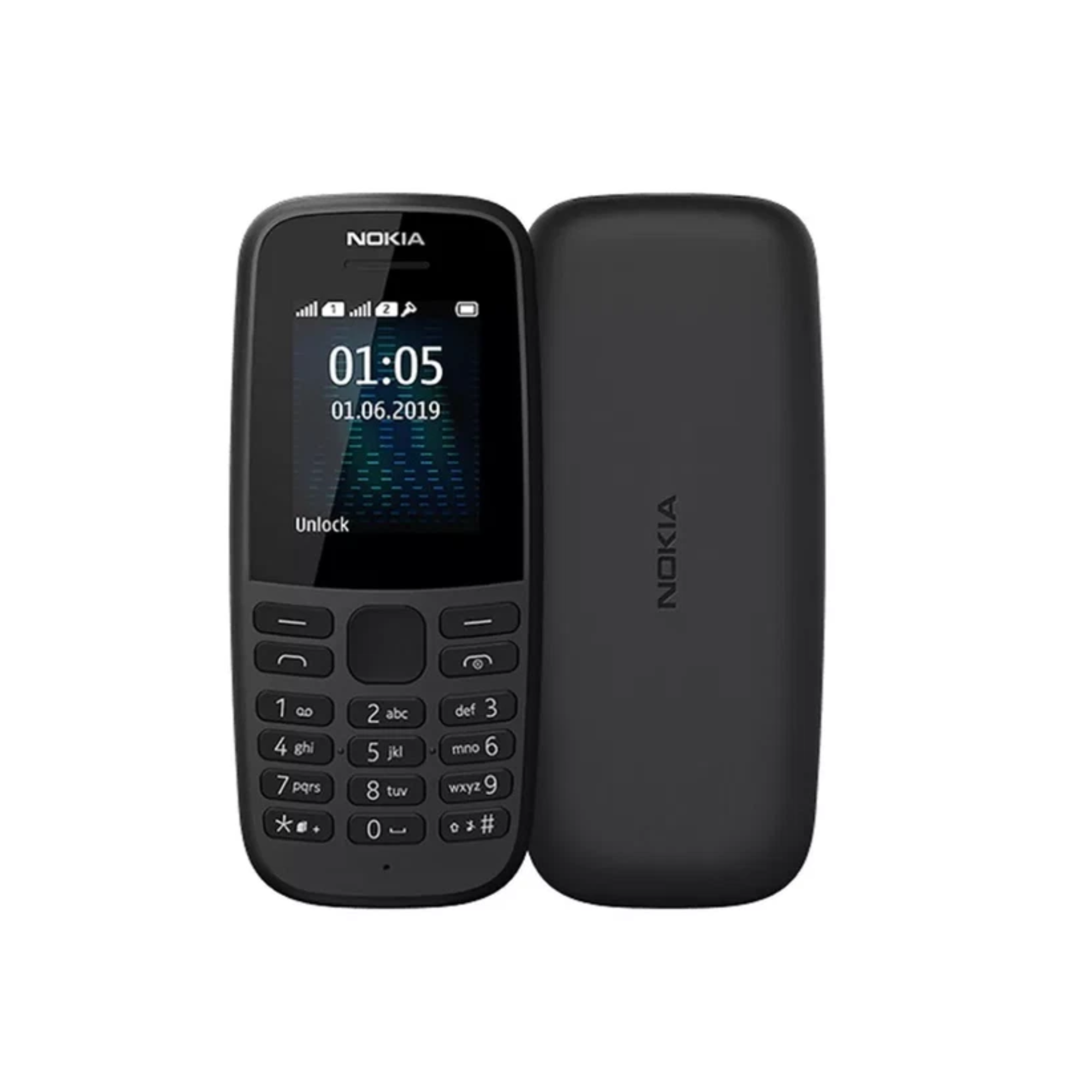 Nokia 105 Black Dual Sim Unlocked