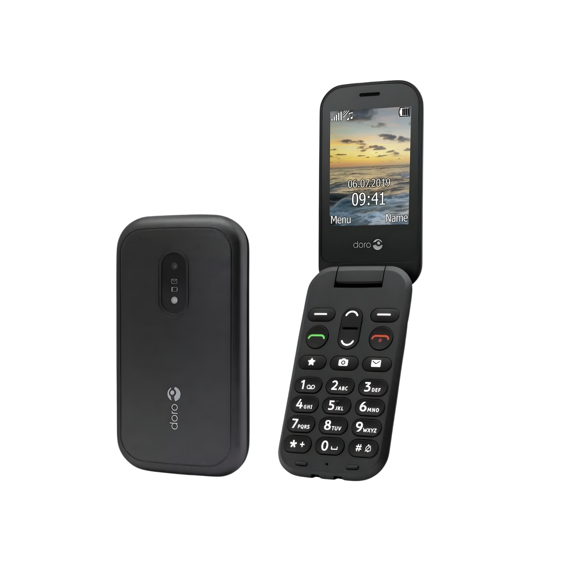 Doro 6040 Dual Sim Card  Black Unlocked