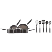 Cookware Set with Spoons 5 Pans & 5 Utensils Prestige 10Piece Non-Stick