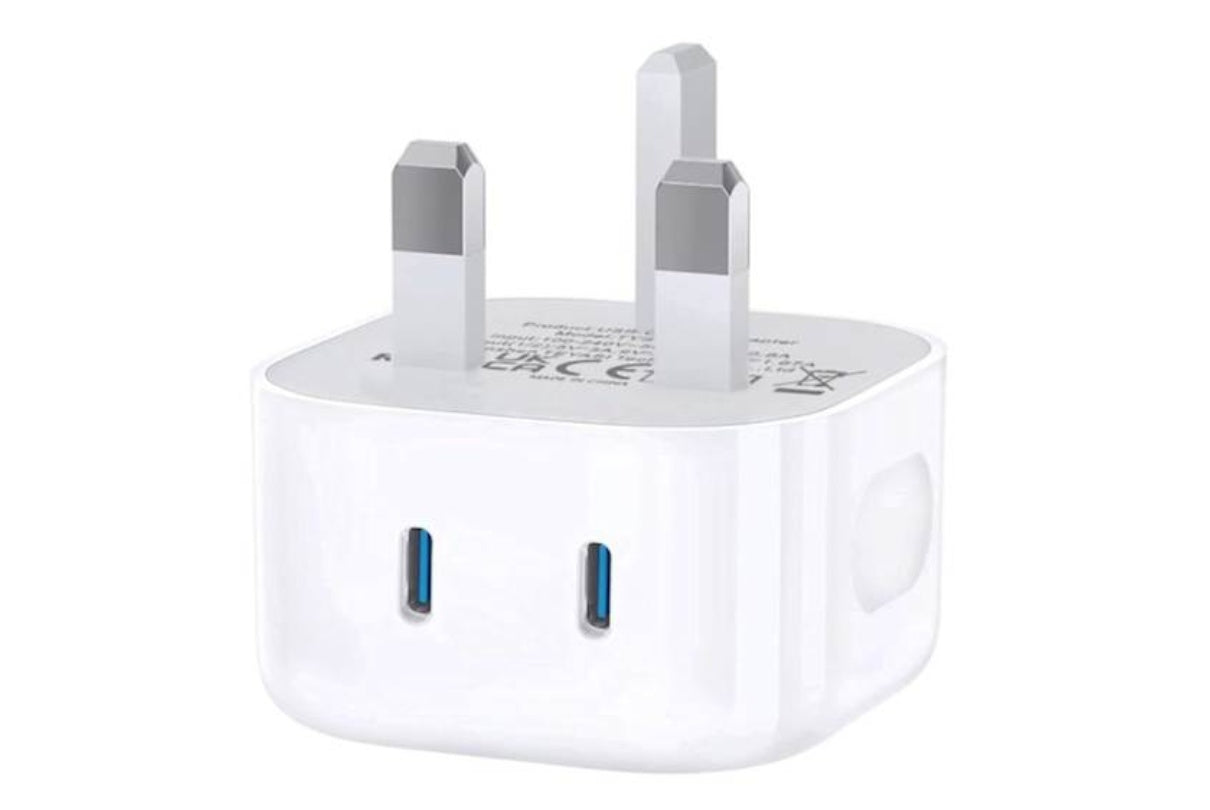 USB-C Dual Plug (20W, 2A)
