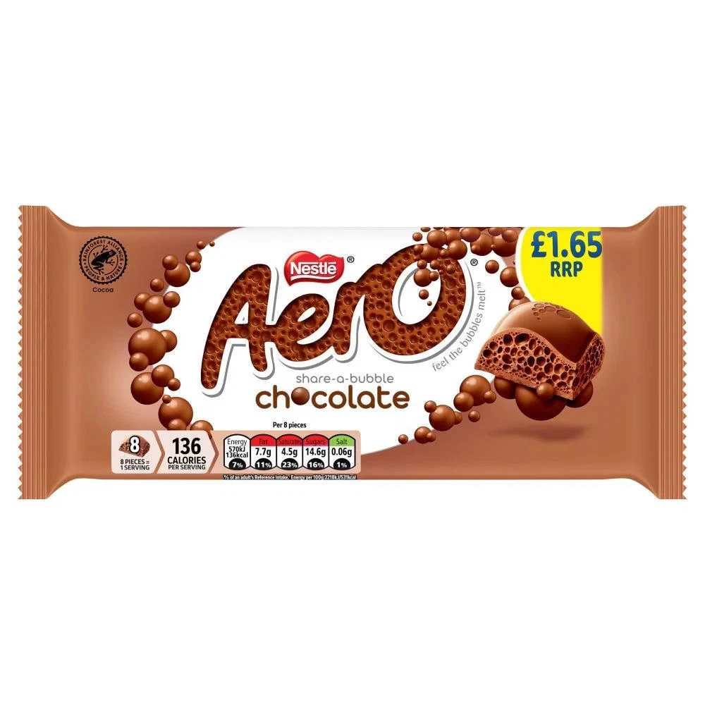 Nestle Aero Chocolate 90g