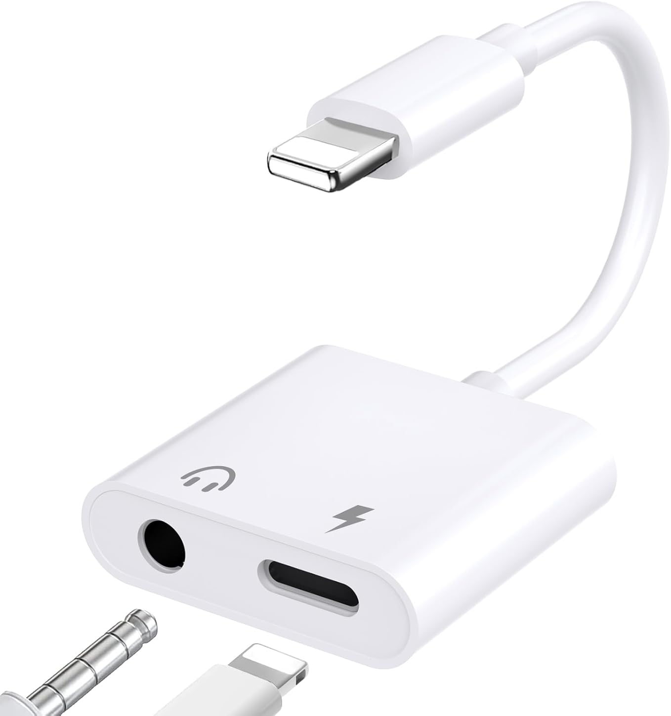 2-in-1 Lightning Headphone & Charger Adapter