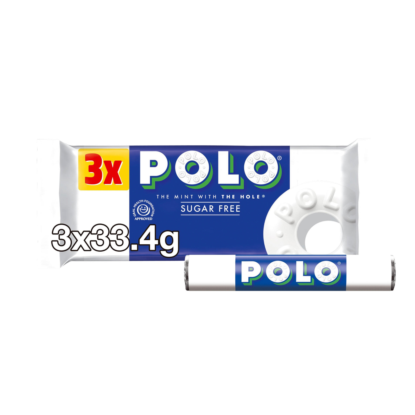 Polo Sugar Free Mints Tube 3 Pack Multipack 100.2g