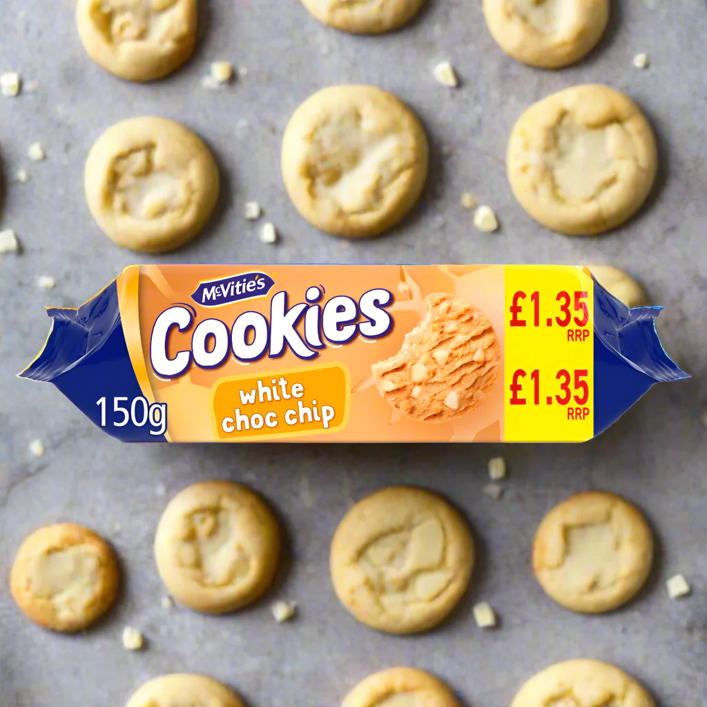 McVitie's White Choc Chip Cookies Biscuits 150g £1.35
