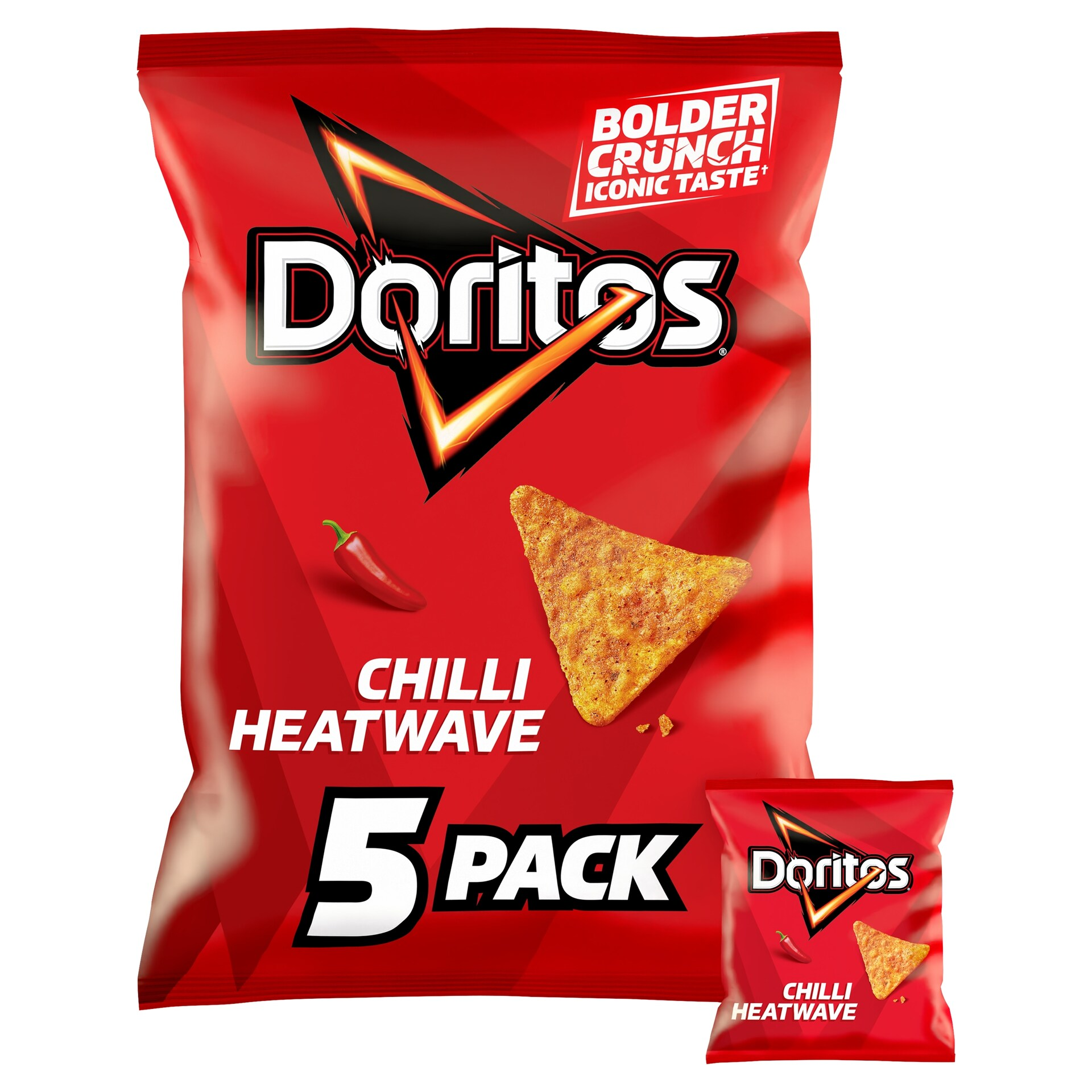 Doritos Chilli Heatwave Tortilla Chips Multipack Crisps 5x30g