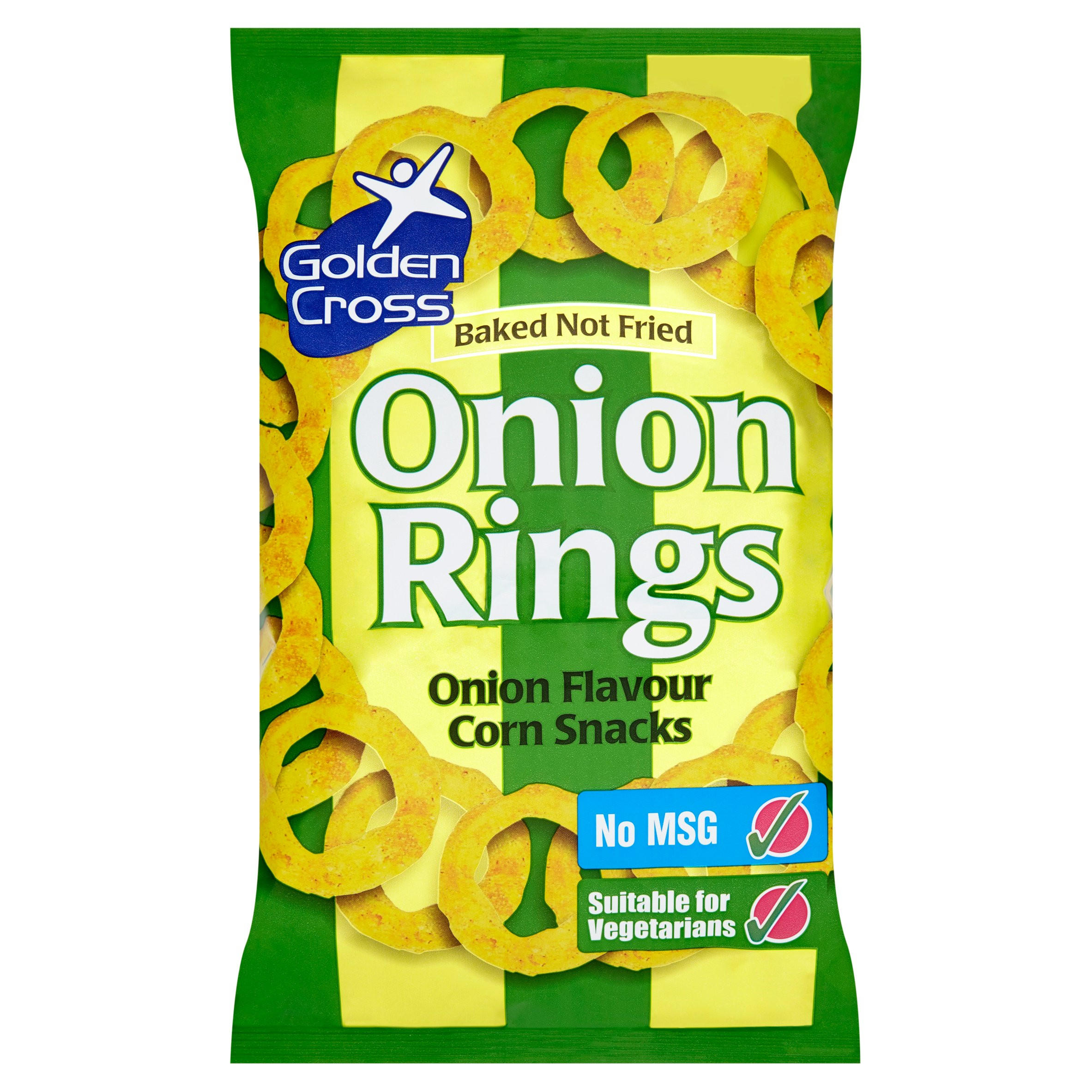 Golden Cross Onion Rings Onion Flavour Corn Snacks 150g