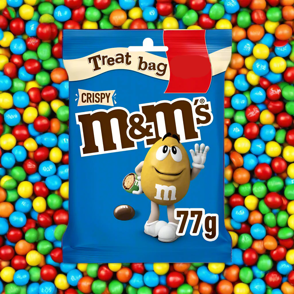 M&M's Crispy Milk Chocolate Bites Treat Bag 77g