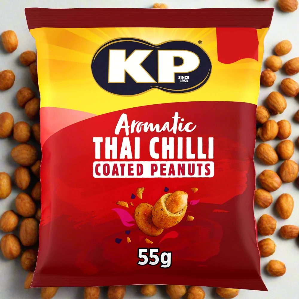 KP Aromatic Thai Chilli Coated Peanuts 55g