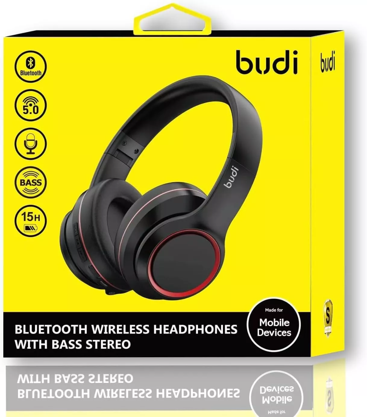 Bluetooth Wireless Headphone with Bass Stereo 5.0 15H Play time