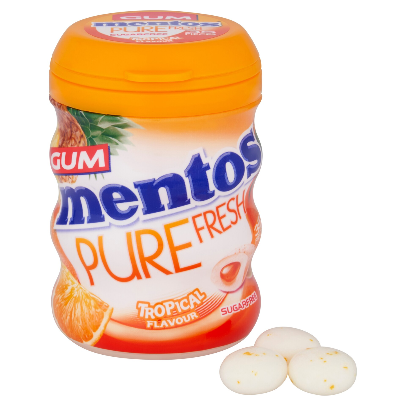 Mentos Pure Fresh Gum - Tropical Flavour 68g